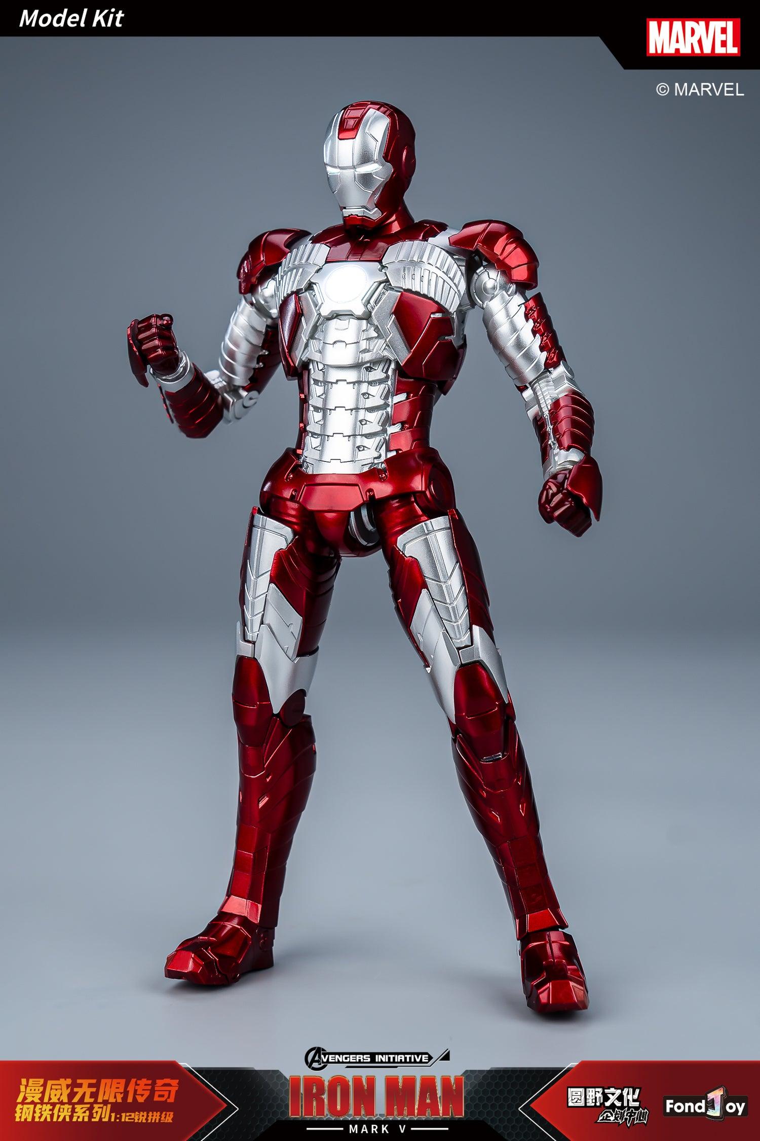 Fondjoy - 1:12 Iron Man Mark V Mk5 Action Figure Assembly Kit