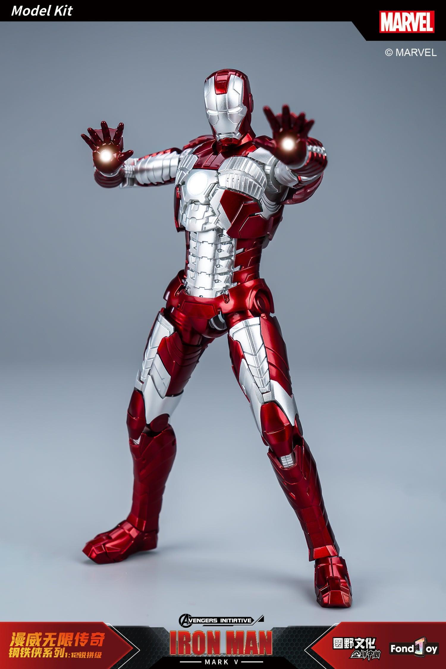 Fondjoy - 1:12 Iron Man Mark V Mk5 Action Figure Assembly Kit - inshobby.com