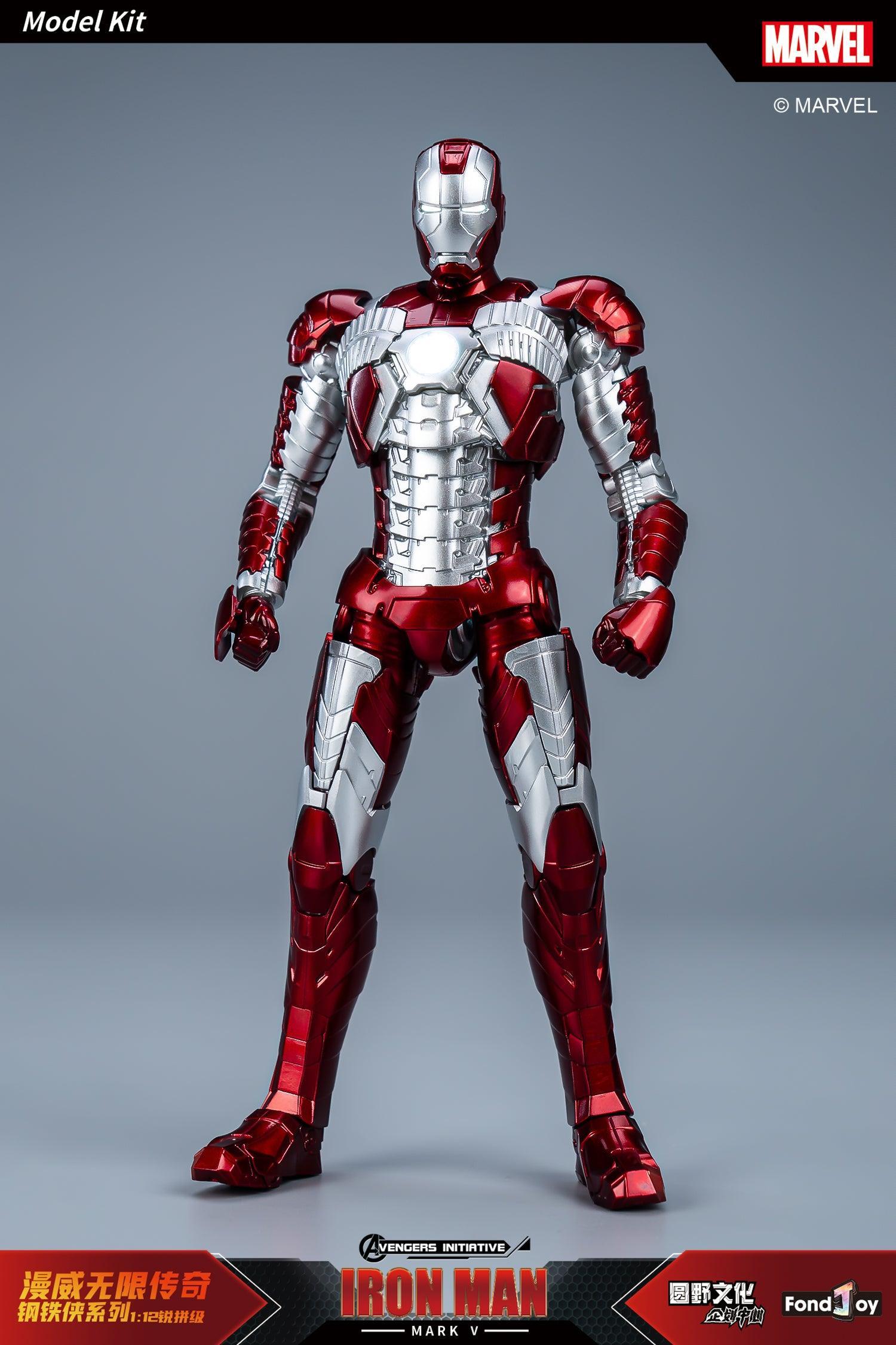 Fondjoy - 1:12 Iron Man Mark V Mk5 Action Figure Assembly Kit - inshobby.com