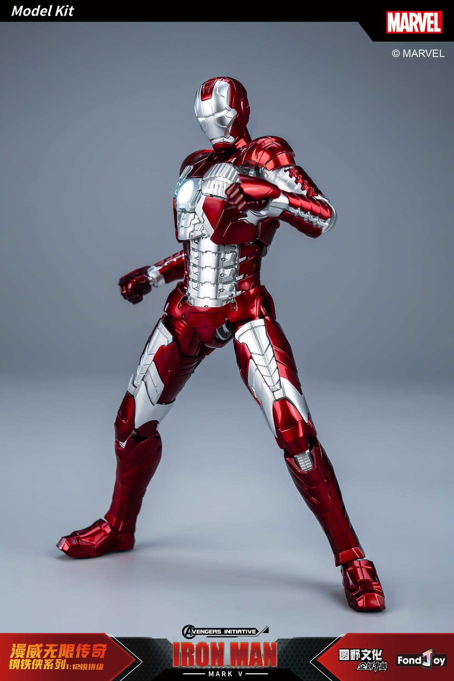 Fondjoy - 1:12 Iron Man Mark V Mk5 Action Figure Assembly Kit - inshobby.com