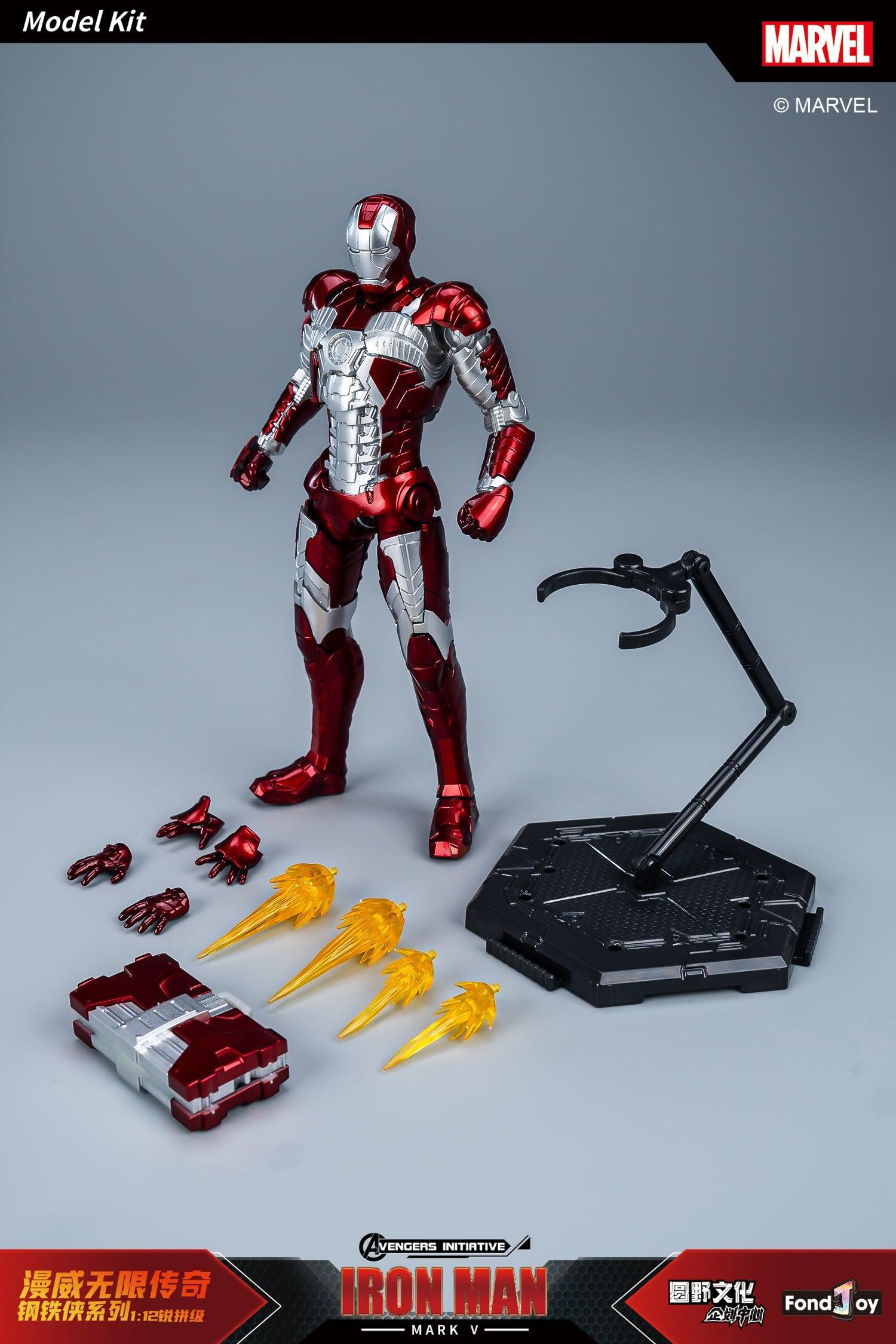 Fondjoy - 1:12 Iron Man Mark V Mk5 Action Figure Assembly Kit - inshobby.com