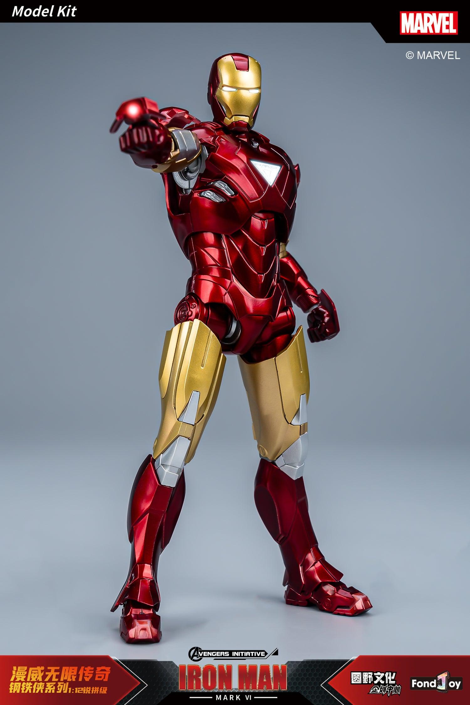 Fondjoy - 1:12 Iron Man Mark VI Mk6 Action Figure Assembly Kit - inshobby.com