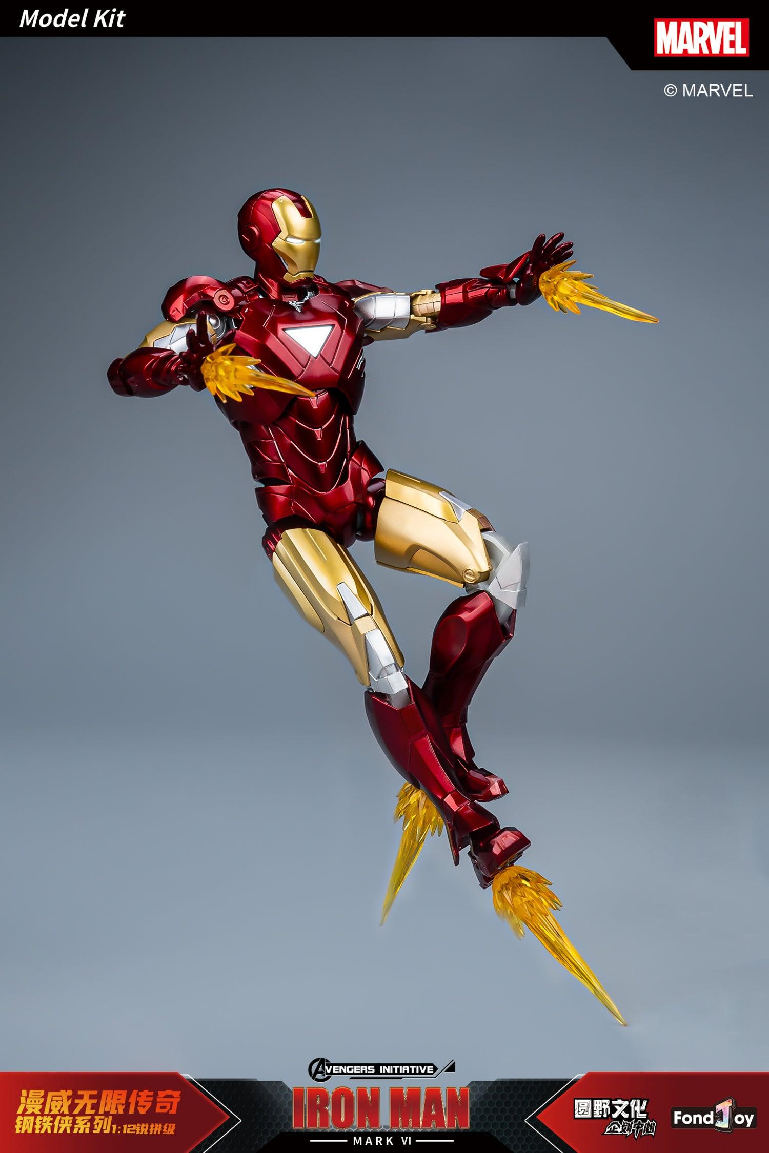 Fondjoy - 1:12 Iron Man Mark VI Mk6 Action Figure Assembly Kit - inshobby.com