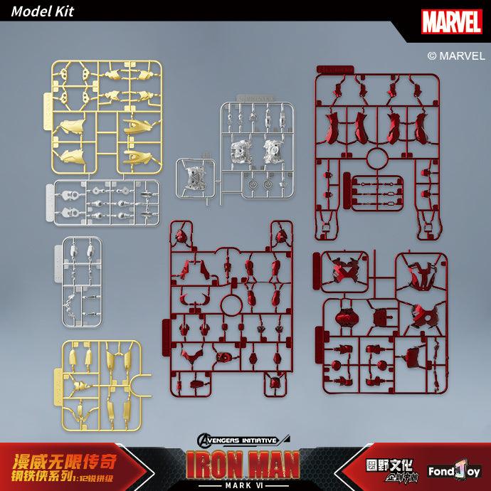 Fondjoy - 1:12 Iron Man Mark VI Mk6 Action Figure Assembly Kit - inshobby.com
