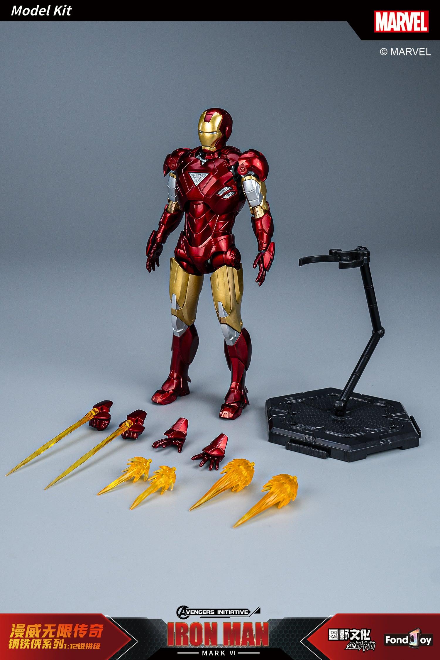 Fondjoy - 1:12 Iron Man Mark VI Mk6 Action Figure Assembly Kit - inshobby.com