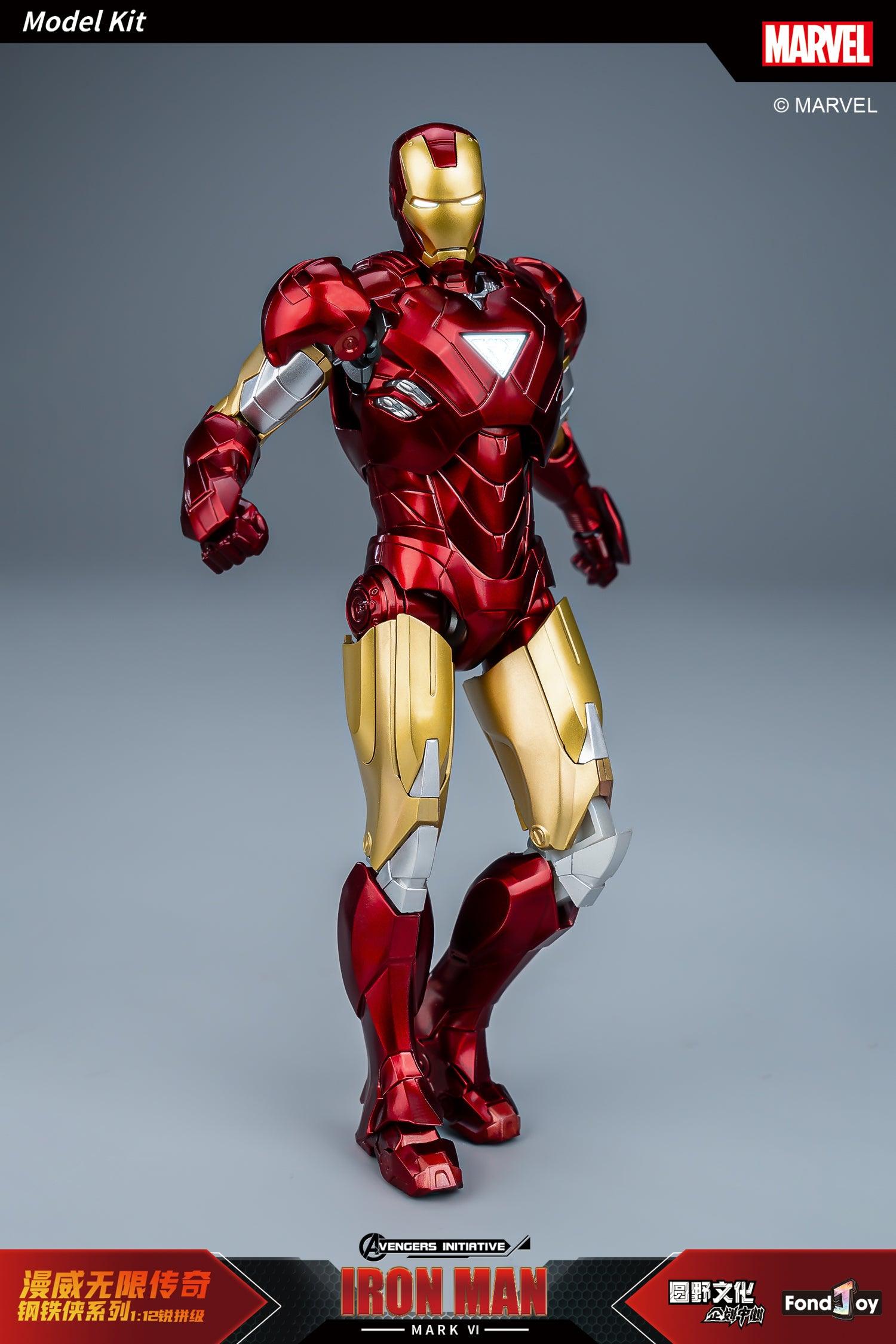 Fondjoy - 1:12 Iron Man Mark VI Mk6 Action Figure Assembly Kit - inshobby.com