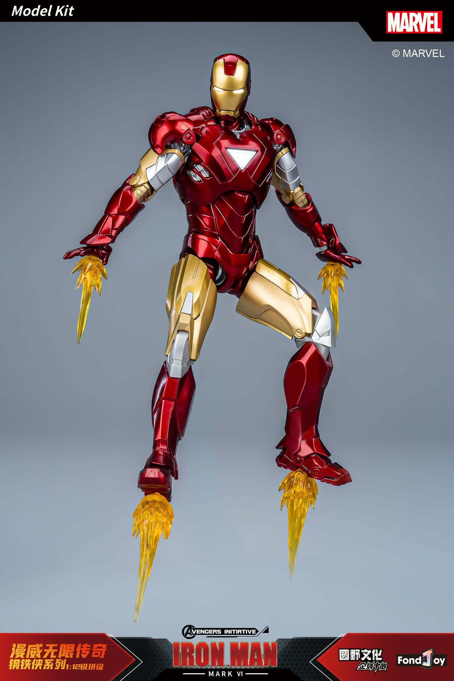 Fondjoy - 1:12 Iron Man Mark VI Mk6 Action Figure Assembly Kit - inshobby.com