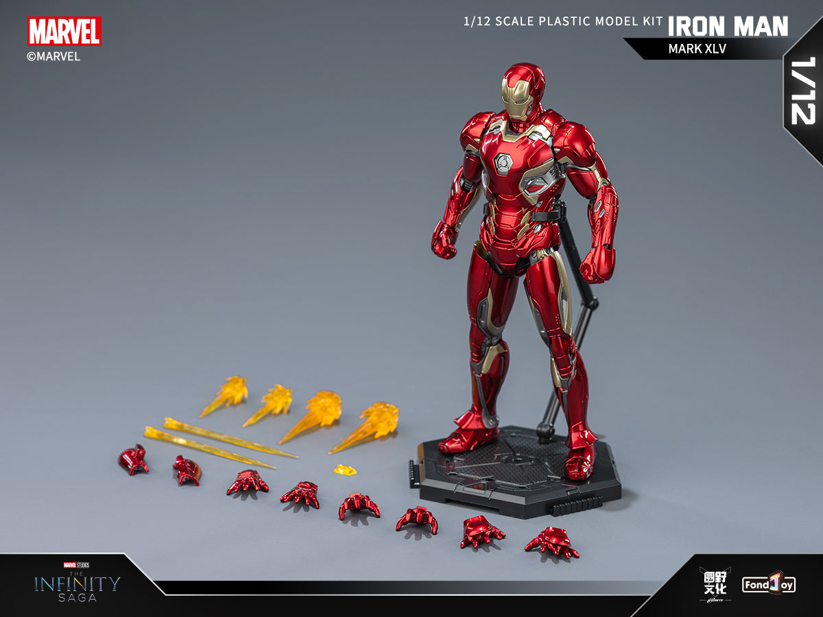 1:12 Iron Man Mark XLV Mk45 Action Figure Assembly Kit
