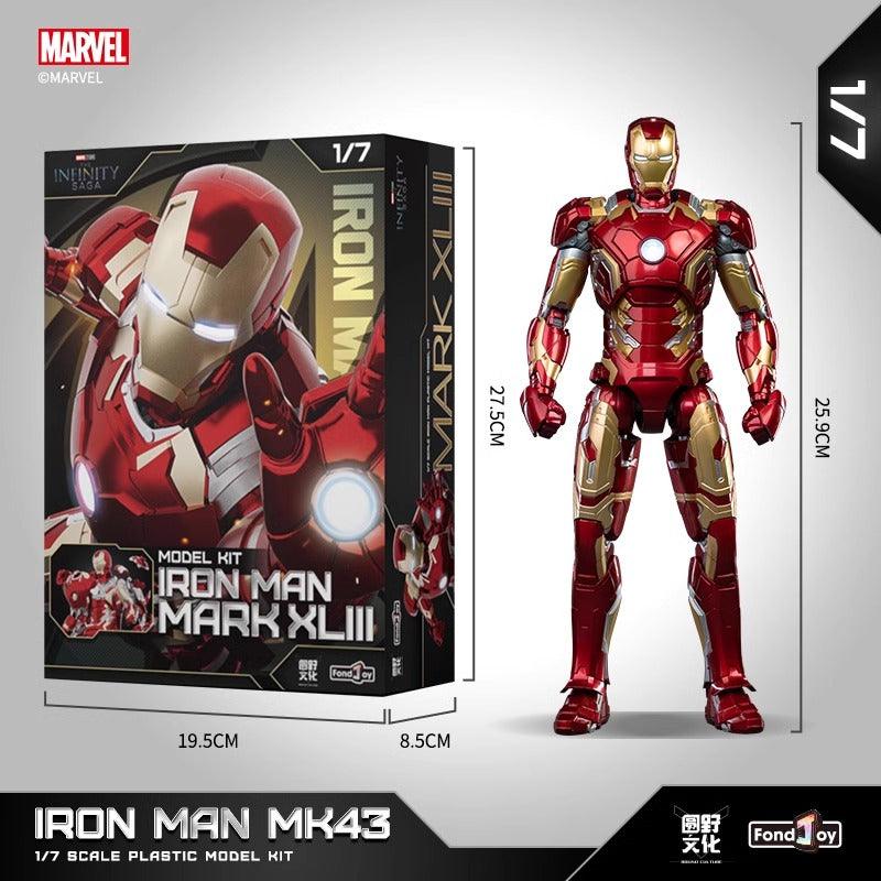 Fondjoy - 1:7 Iron Man Mark XLIII Mk43 Action Figure Assembly Kit - inshobby.com