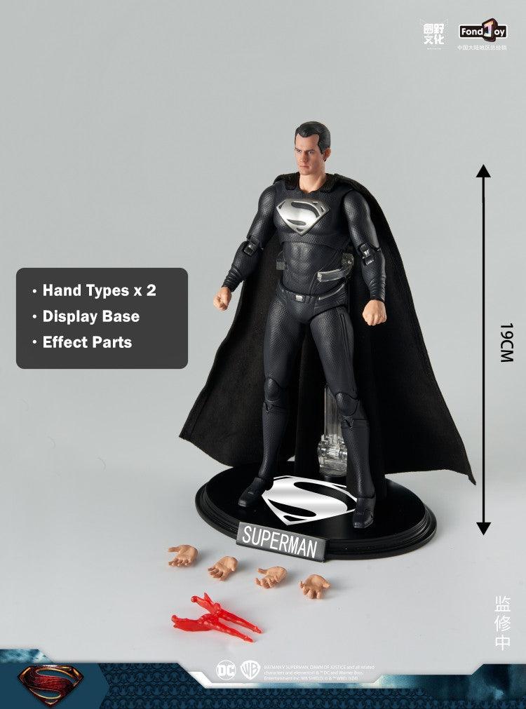 Fondjoy - 1:9 Superman Black Action Figure - inshobby.com