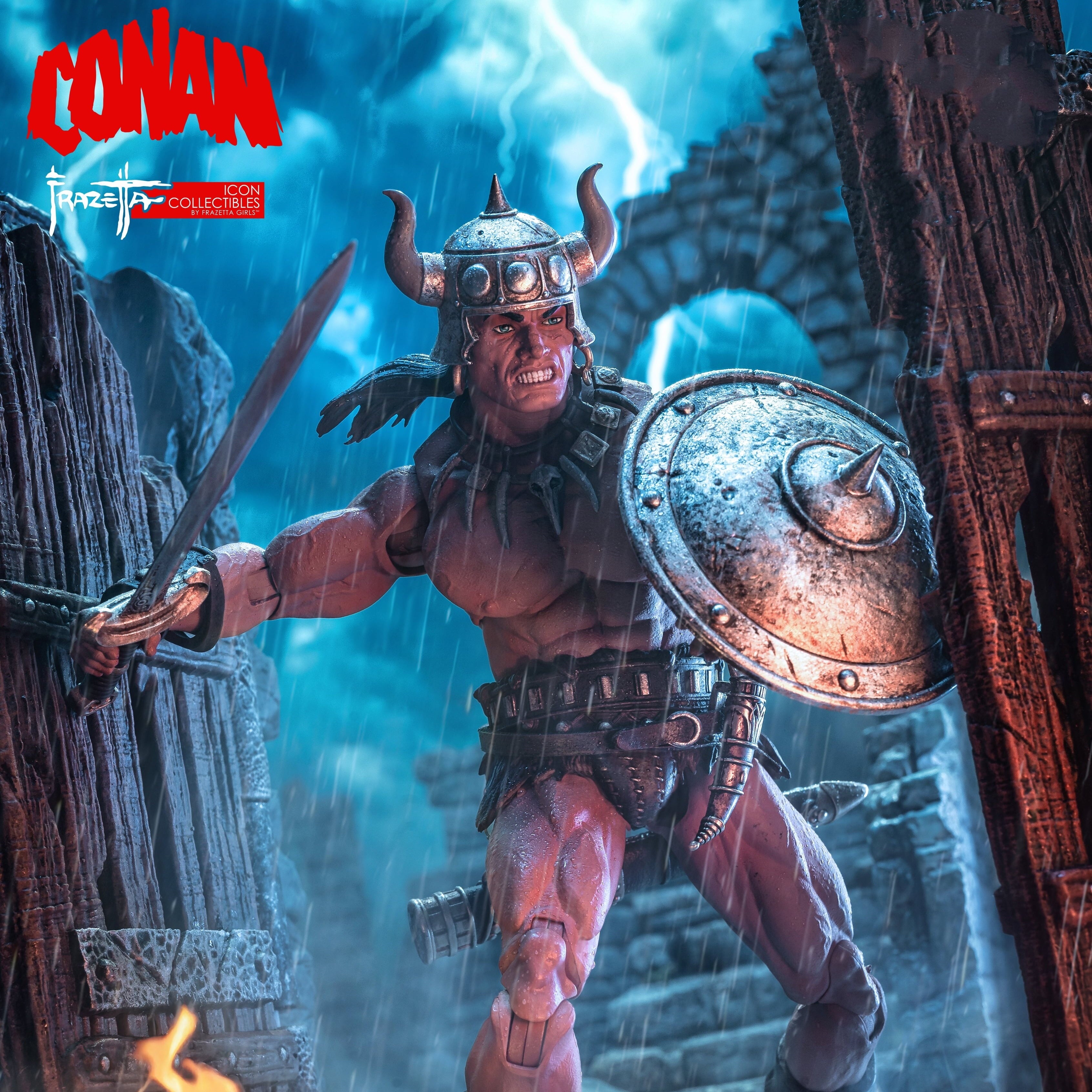Frazetta Girls - 1:12 Frazetta Conan Action Figure - inshobby.com