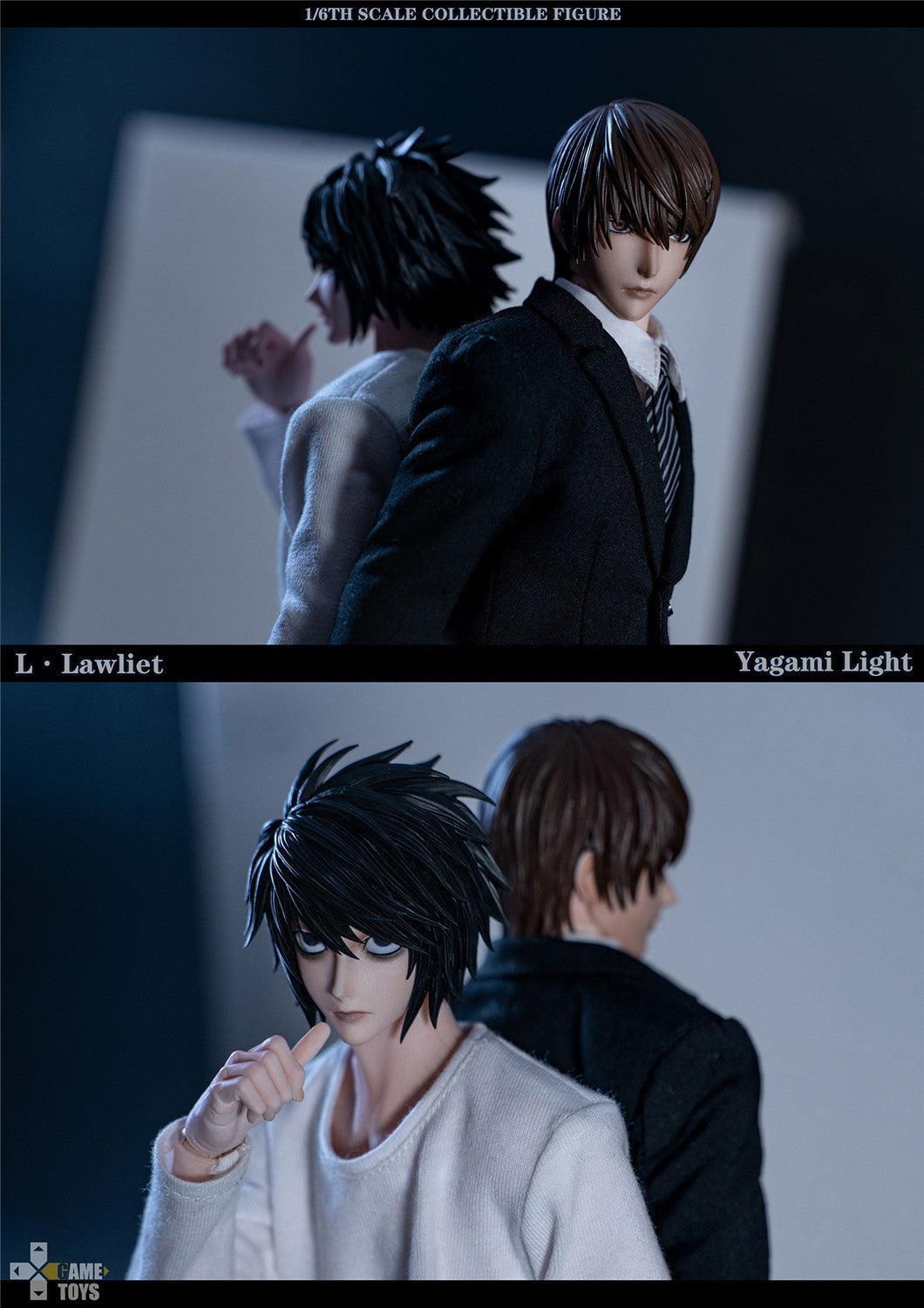 1:6 L Lawliet & Yagami Light Double Suit Action Figure Set