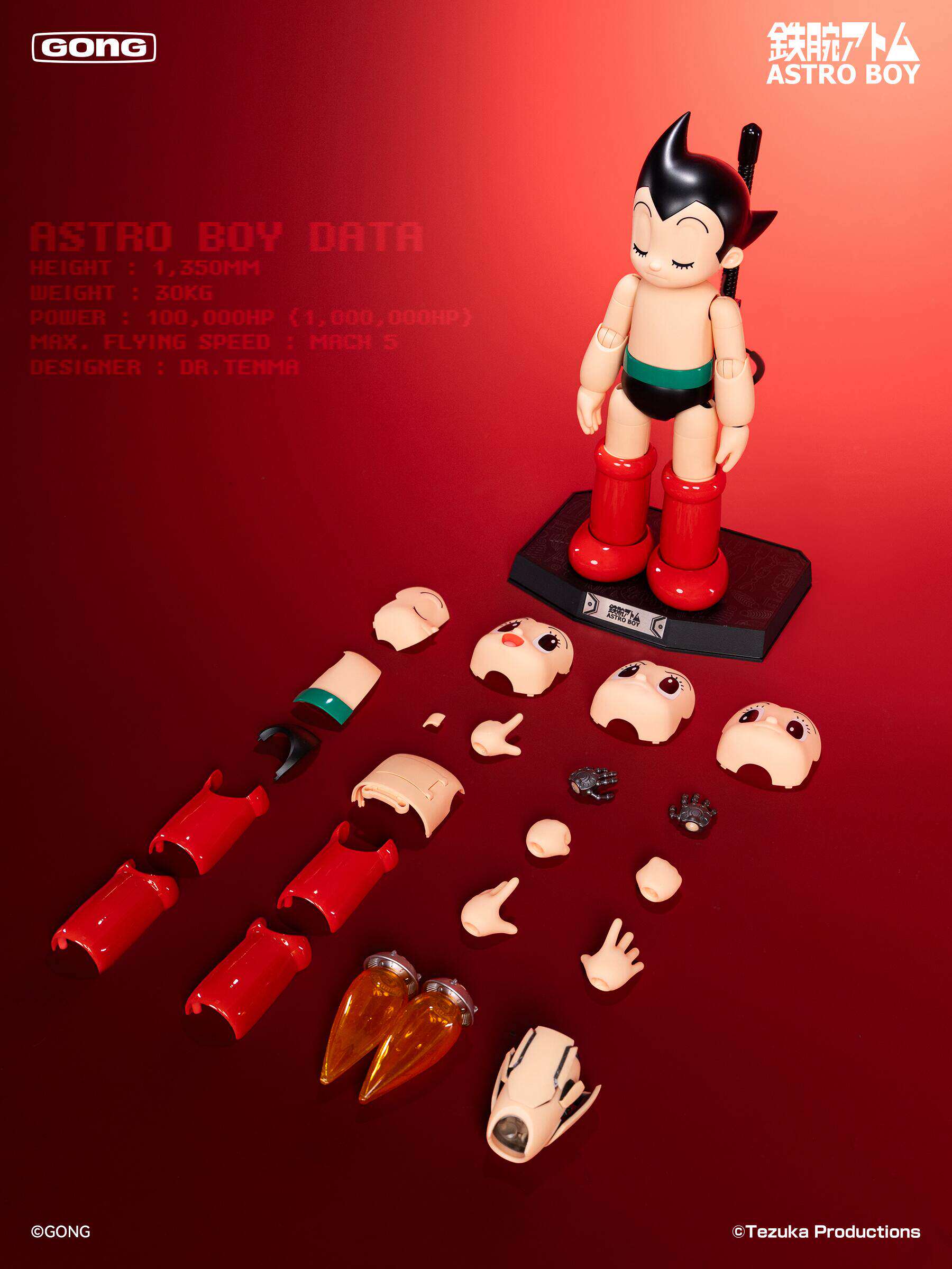 1:6 Mighty Atom Astro Boy Gokin Alloy Action Figure