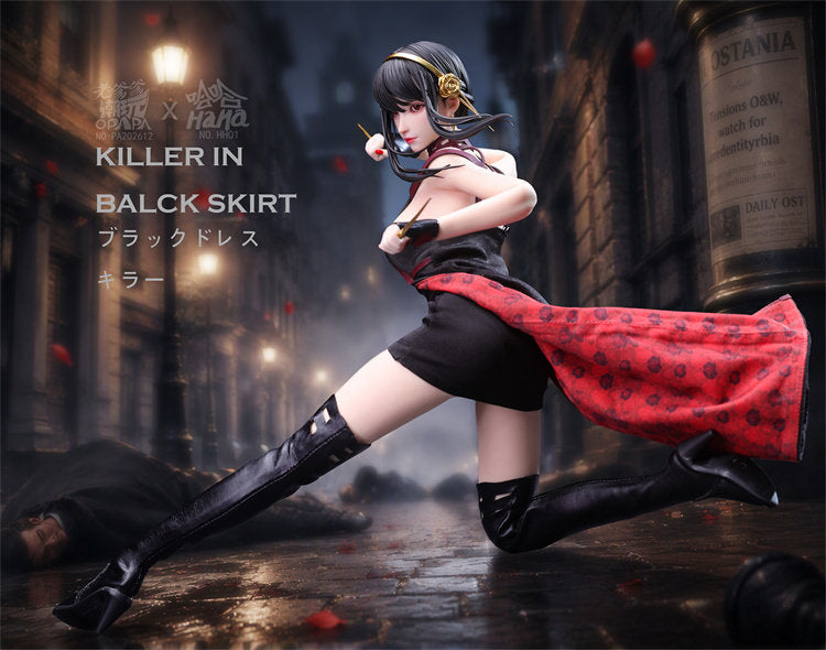 haha-studio-1-6-killer-in-black-skirt-seamless-action-figure-5 - INS Hobby