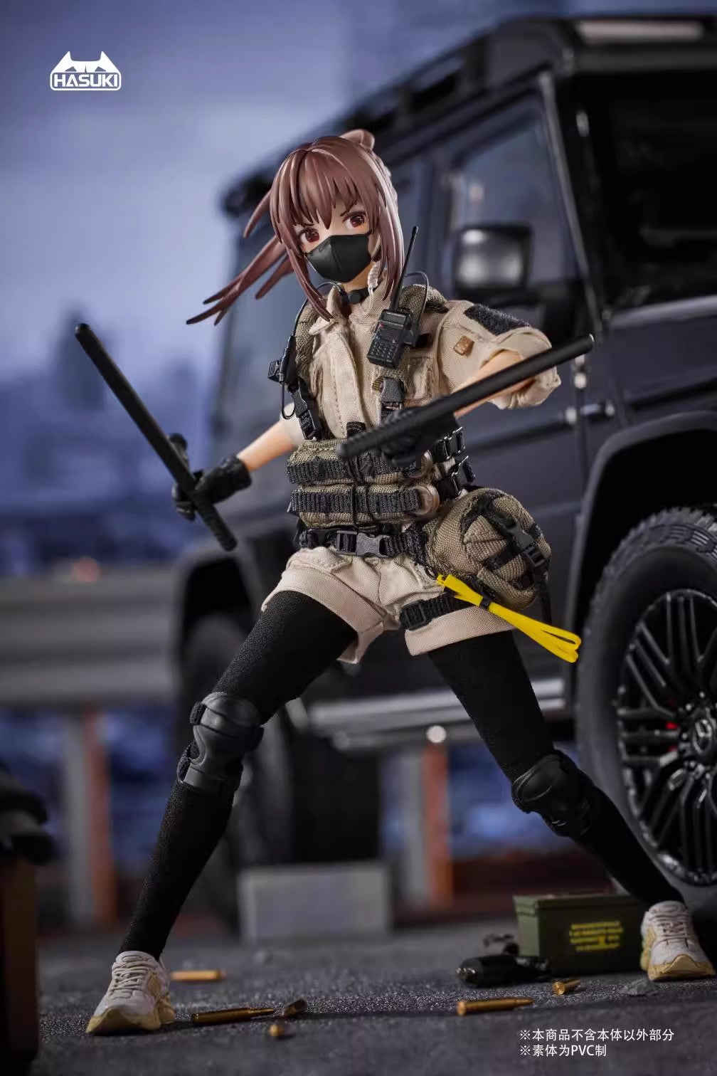 Hasuki - 1:12 Hiyo Reizei Security Guard Action Figure - inshobby.com