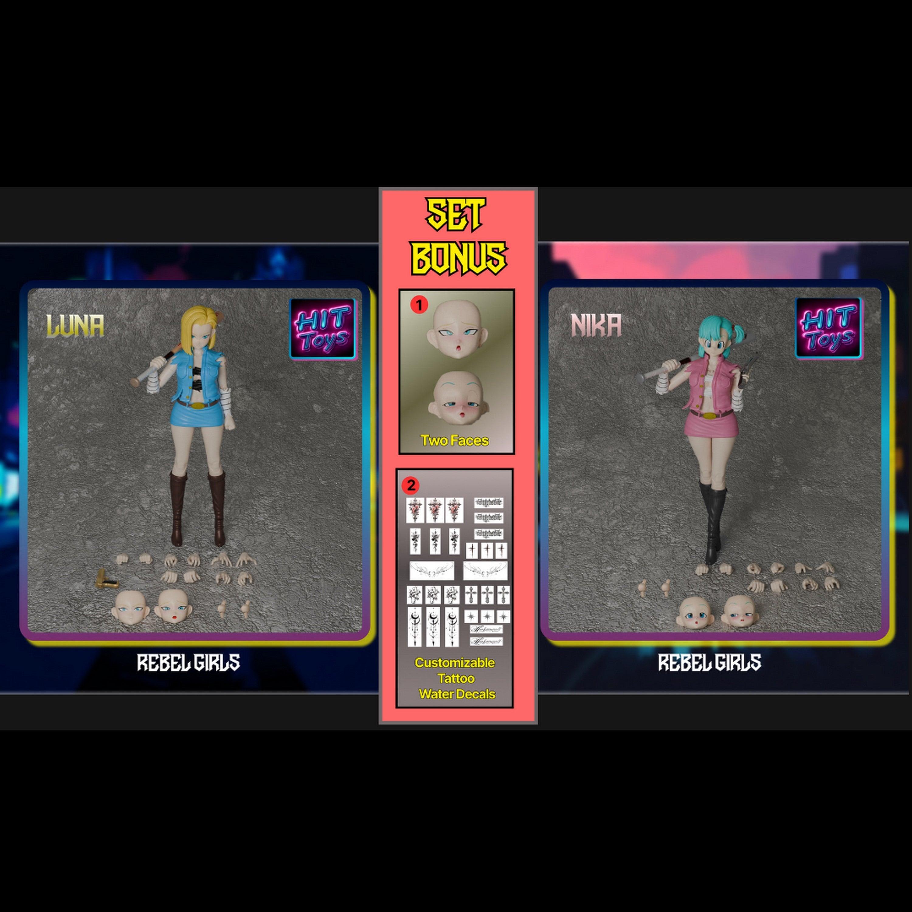 Hit Toys - 1:12 Rebel Girls Luna Action Figure - inshobby.com