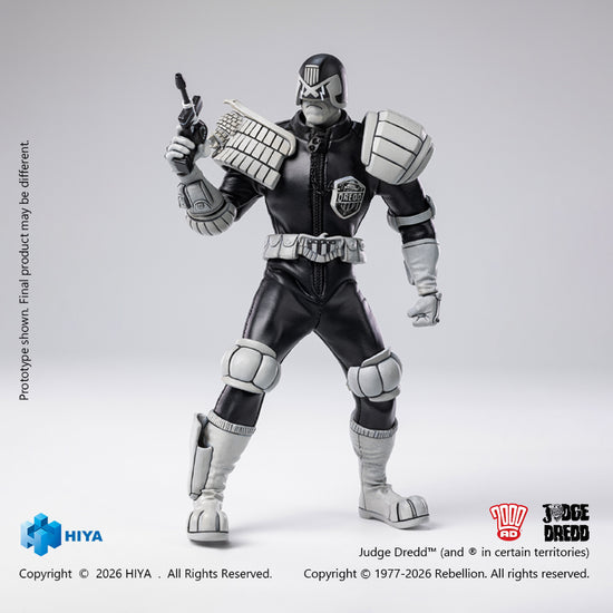 1:12 Judge Dredd Black & White Version Action Figure