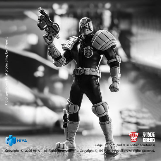 1:12 Judge Dredd Black & White Version Action Figure