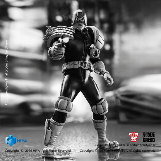 1:12 Judge Dredd Black & White Version Action Figure