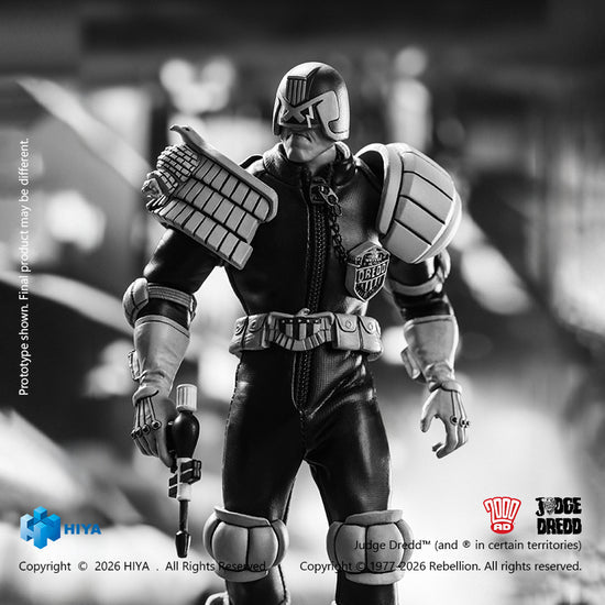 1:12 Judge Dredd Black & White Version Action Figure