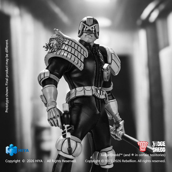 1:12 Judge Dredd Black & White Version Action Figure