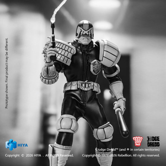 1:12 Judge Dredd Black & White Version Action Figure