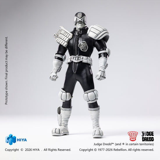 1:12 Judge Dredd Black & White Version Action Figure