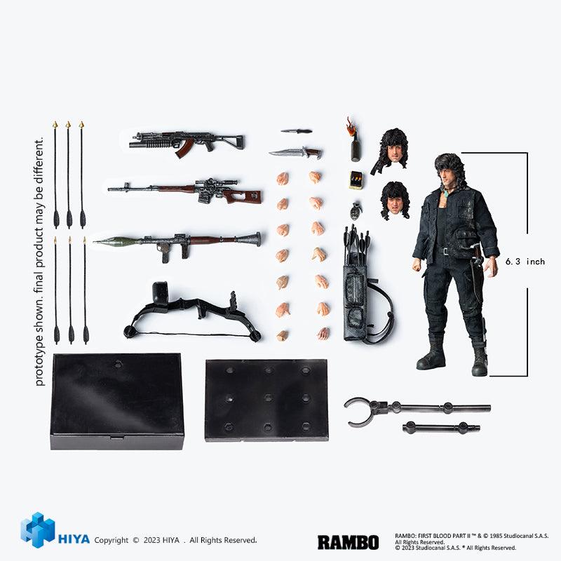HIYA - 1:12 Rambo 3 Action Figure - inshobby.com