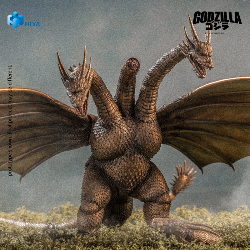 キングギドラフィギュアKING GHIDORAH (1991) ハイヤトイズ King Ghidorah 1991 Battle Damaged Version Action Figure