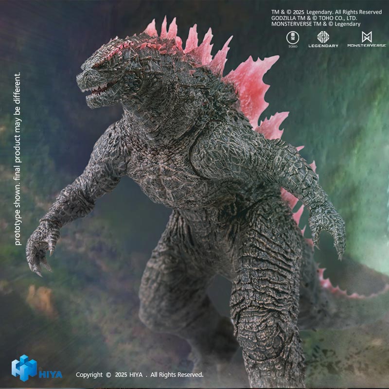 The New Empire Heat Ray Godzilla Evolved Version (Pink Fin) Action Fig