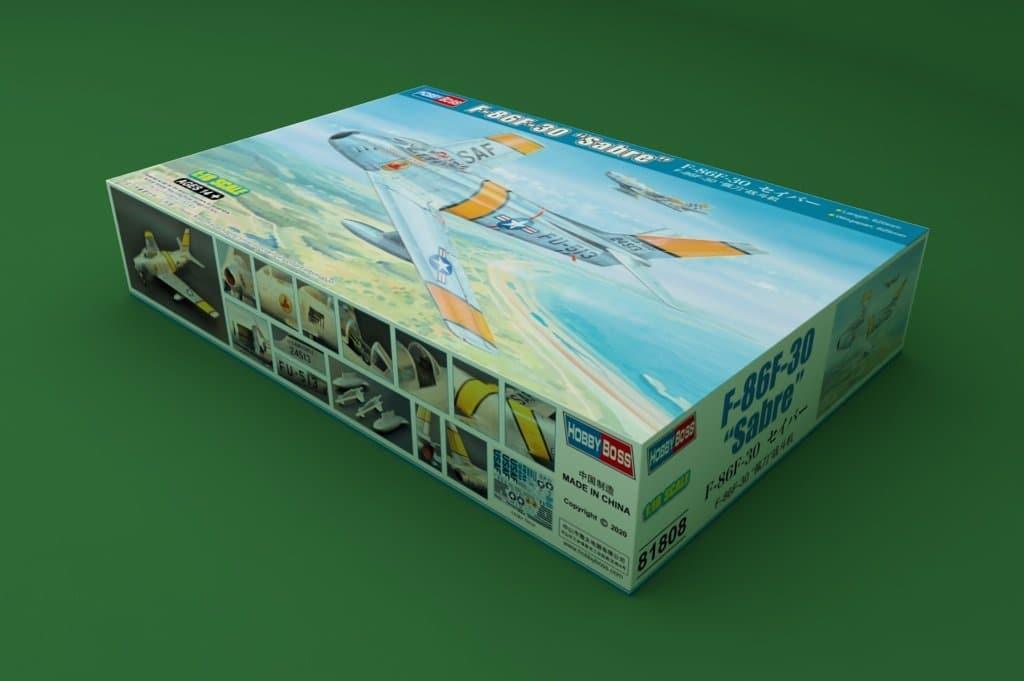 Hobby Boss - 1:18 F-86F-30 Sabre Fighter Assembly Kit - inshobby.com