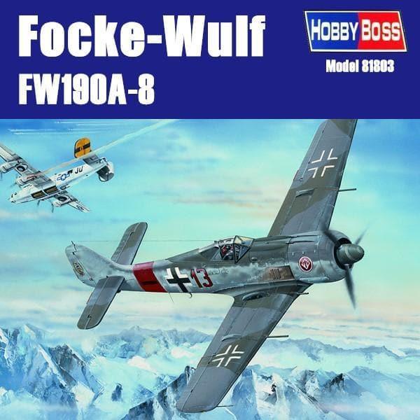 Hobby Boss - 1:18 Focke-Wulf FW190A-8 Fighter Assembly Kit