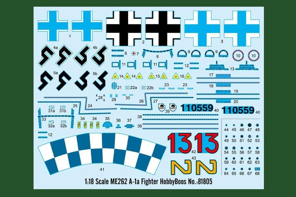 1:18 ME262 A-1a Fighter Assembly Kit