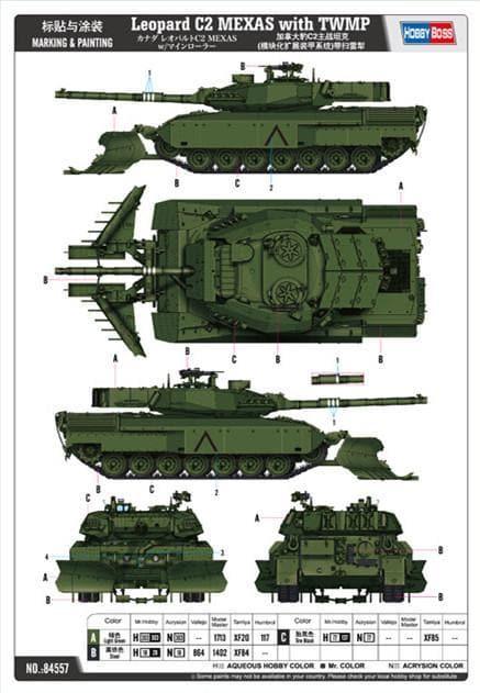 Hobby Boss - 1:35 Leopard C2 Mexas with TWMP Assembly Kit