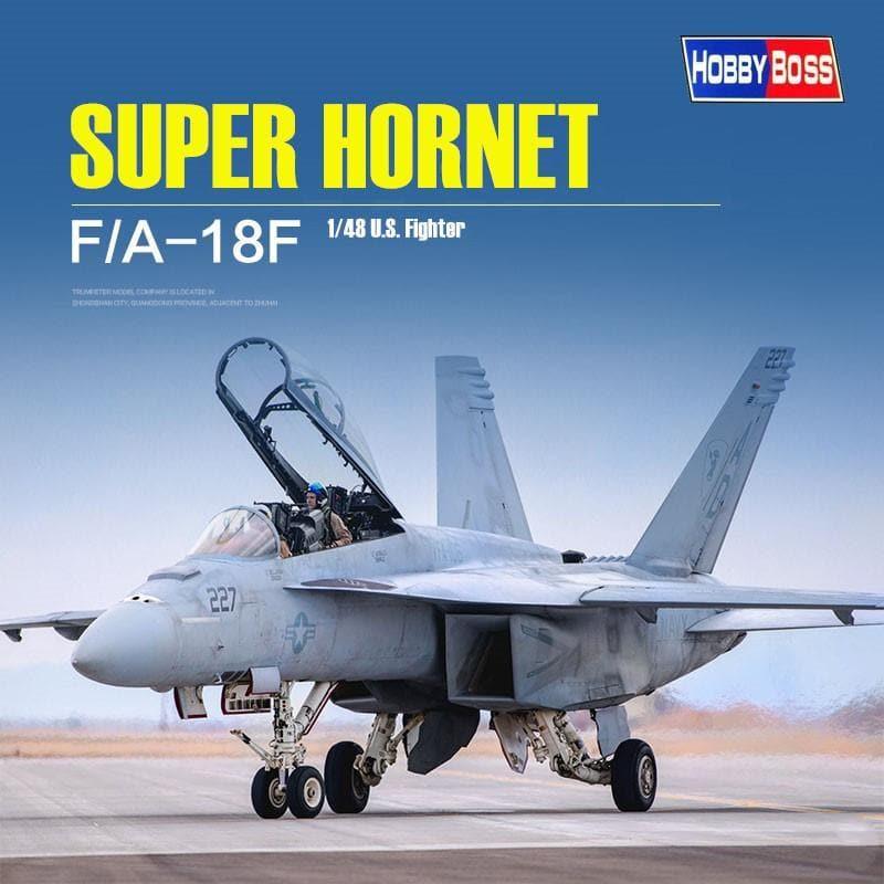 Hobby Boss - 1:48 F/A-18F Super Hornet Fighter Assembly Kit - inshobby.com