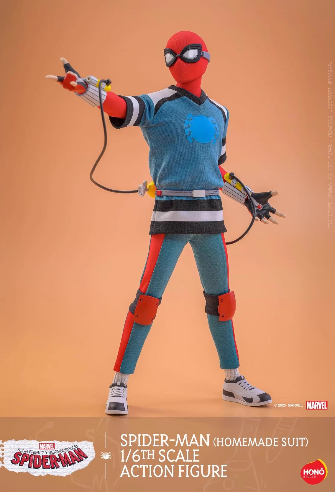 Hono Studio - 1:6 Spider-Man Homemade Suit Action Figure - inshobby.com