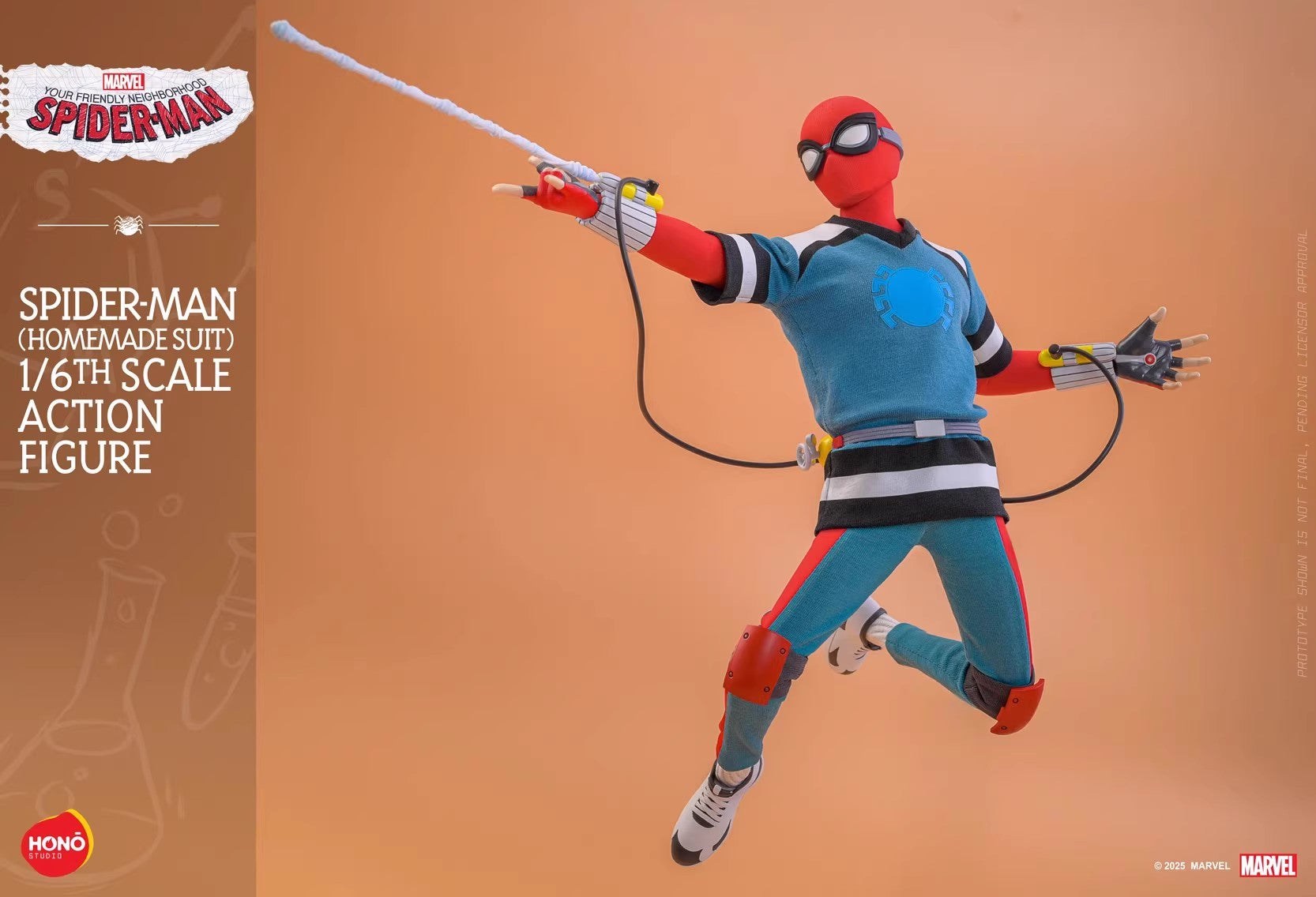 Hono Studio - 1:6 Spider-Man Homemade Suit Action Figure - inshobby.com