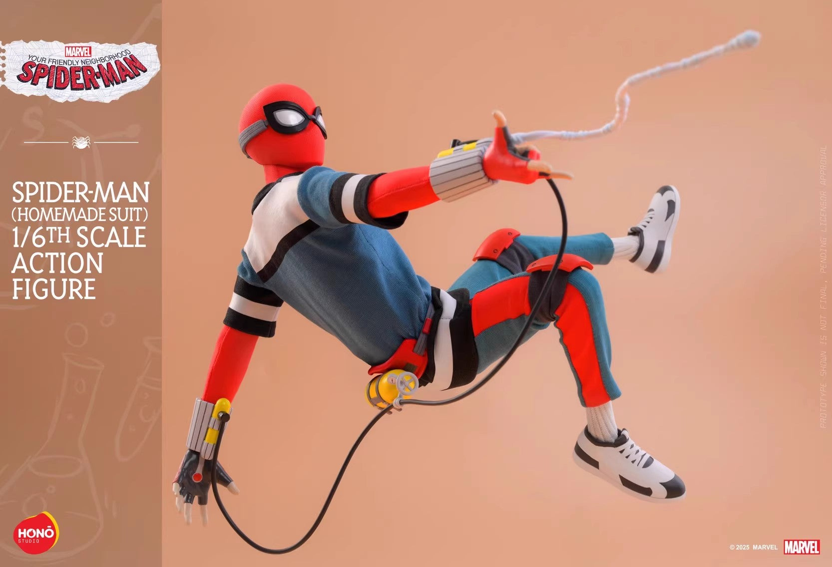 Hono Studio - 1:6 Spider-Man Homemade Suit Action Figure - inshobby.com