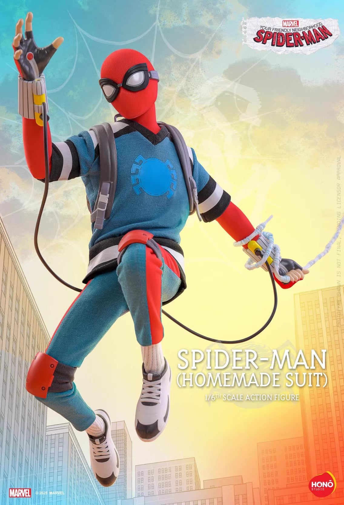 Hono Studio - 1:6 Spider-Man Homemade Suit Action Figure - inshobby.com