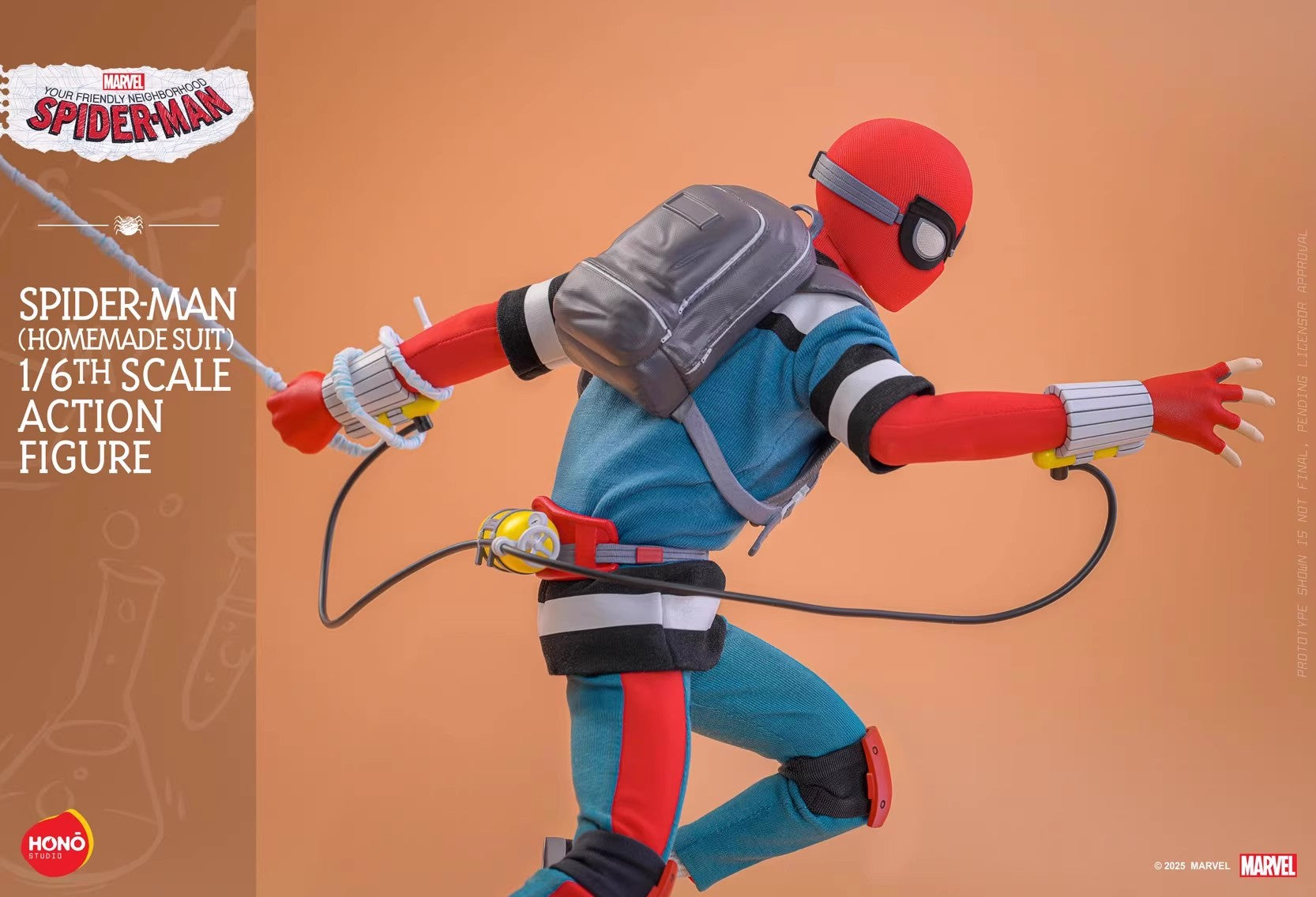 Hono Studio - 1:6 Spider-Man Homemade Suit Action Figure - inshobby.com