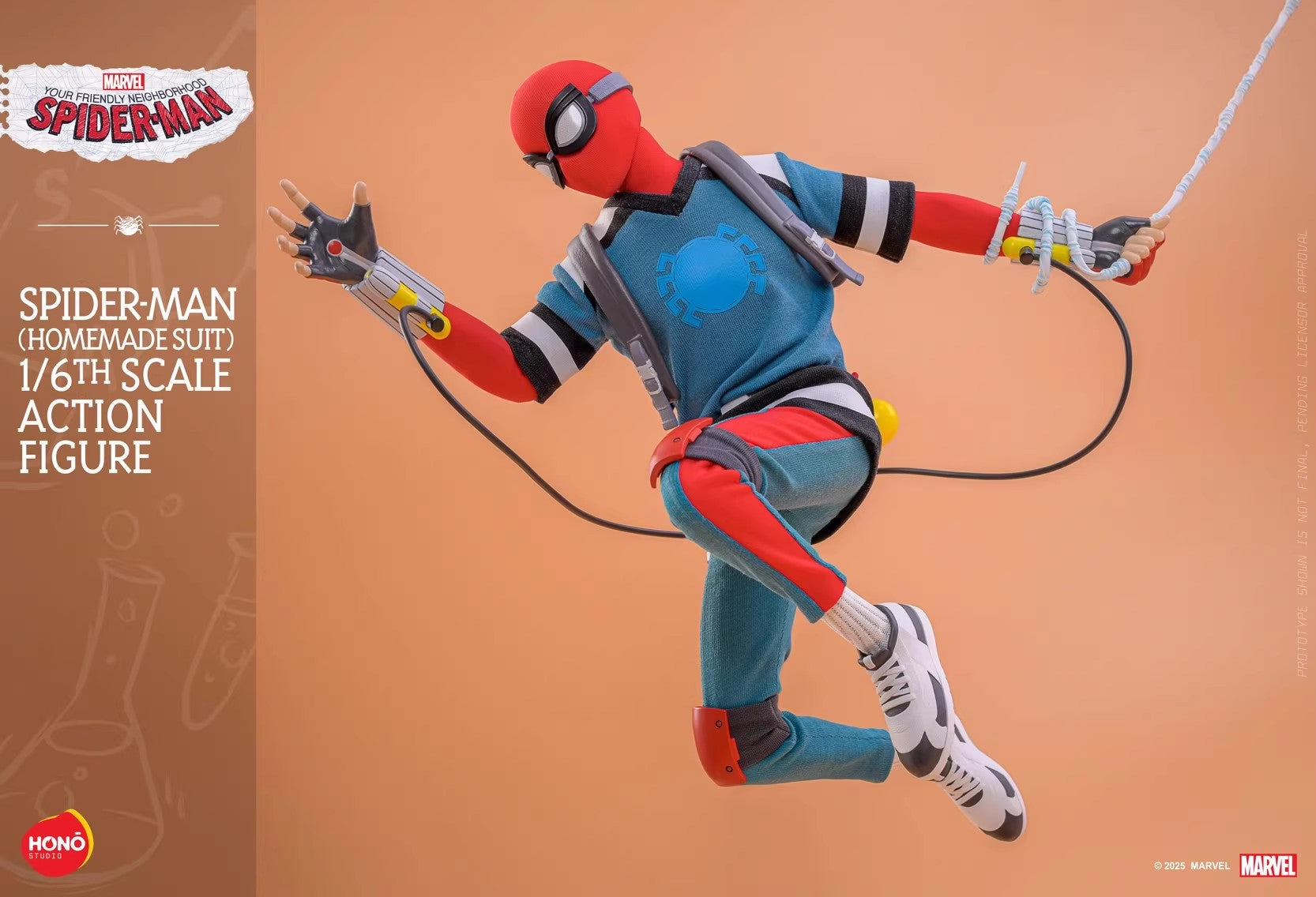 Hono Studio - 1:6 Spider-Man Homemade Suit Action Figure - inshobby.com