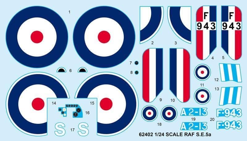 I ? KIT - 1:24 RAF S.E.5a Fighter Assembly Kit - inshobby.com