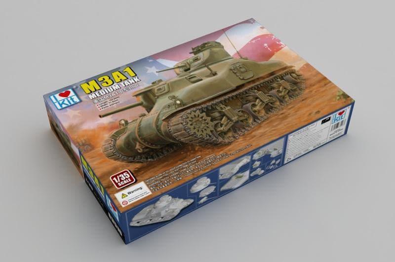 I ? KIT - 1:35 M3A1 Medium Tank Assembly Kit - inshobby.com