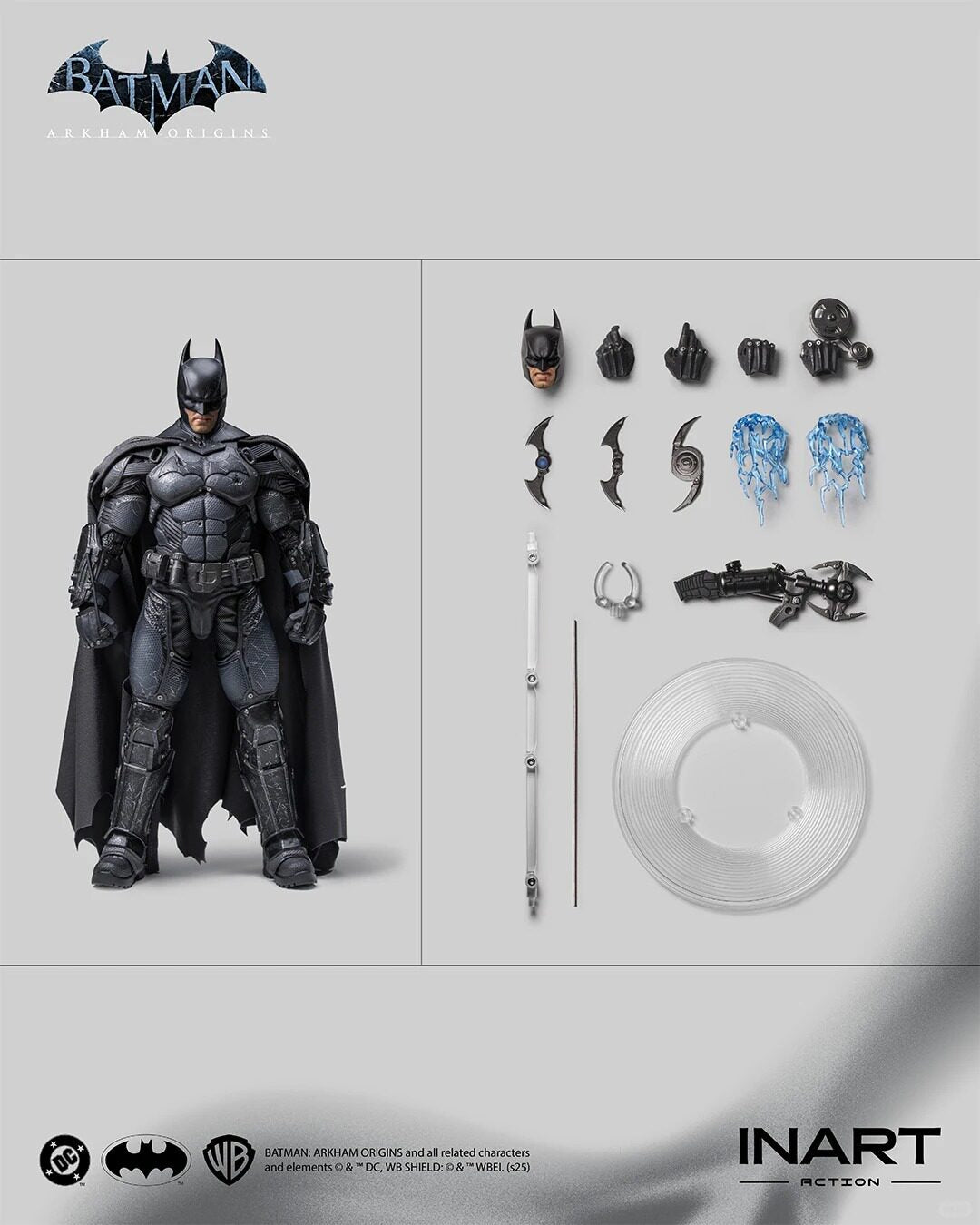 INART - 1:12 Batman Arkham Origins Battle Version Action Figure - inshobby.com