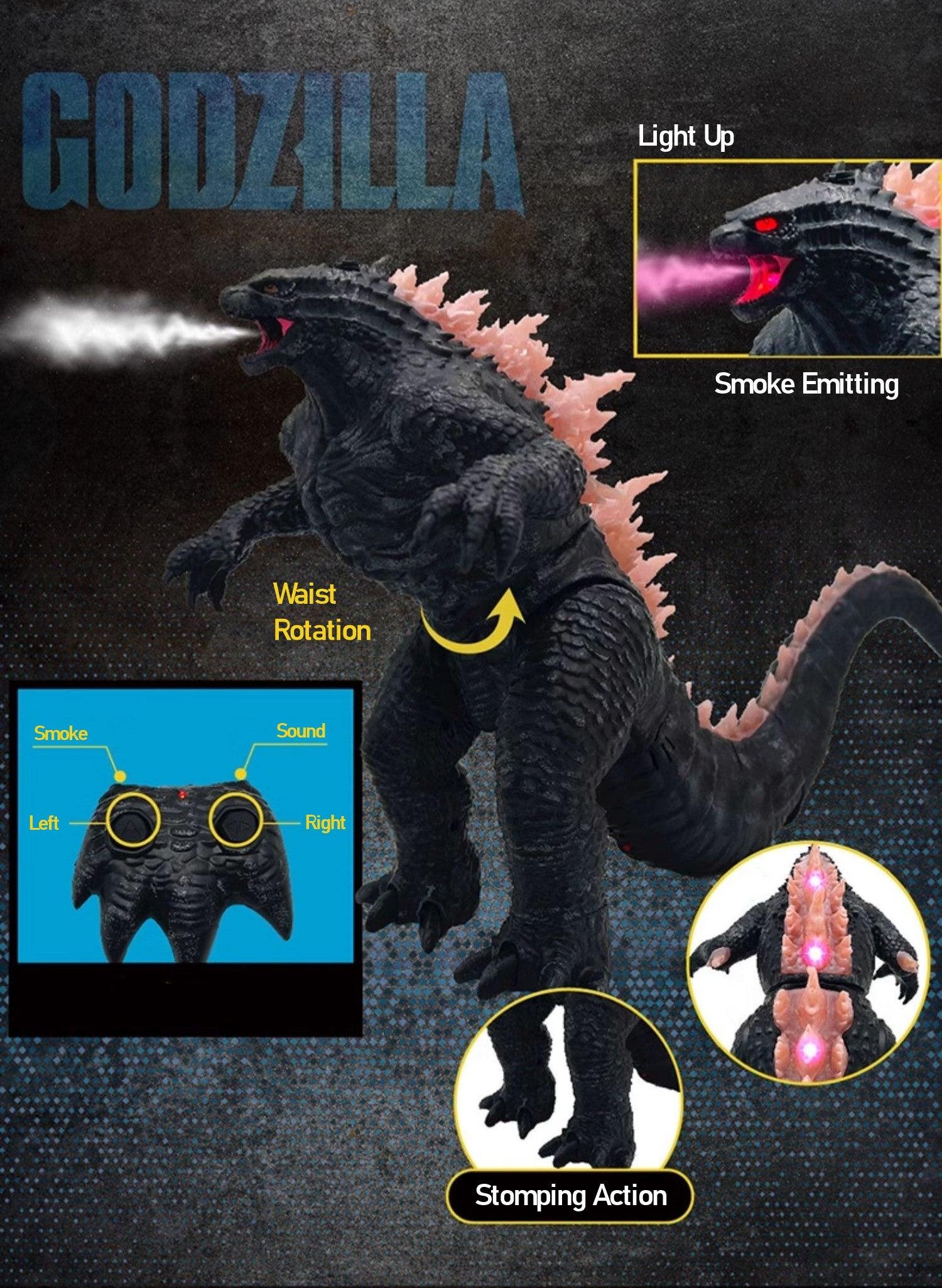 Jada - The New Empire Heat Ray Breath Godzilla RC Action Toy - inshobby.com