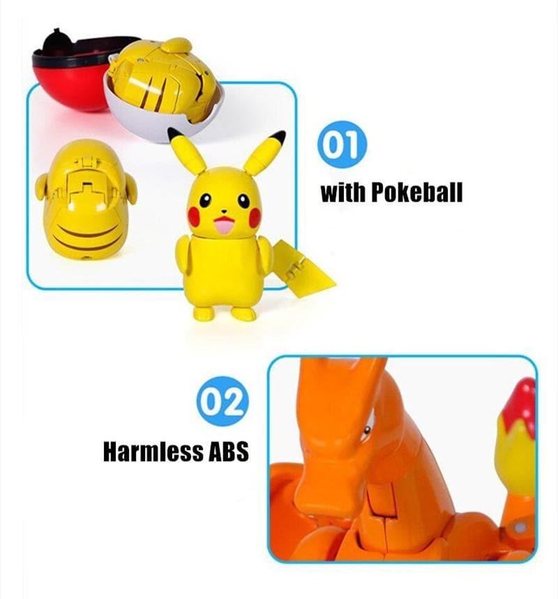 Lot Figurines Pokémon 2020 : 6 Pokeballs Avec Figurines Rétractables Pikachu Mewtwo