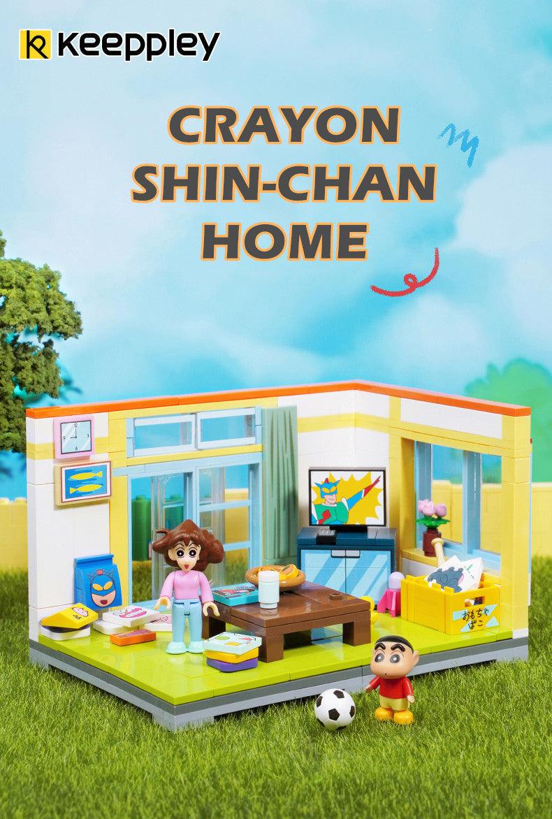 Keeppley - Crayon Shin-Chan Home Scene Building Blocks Set - inshobby.com