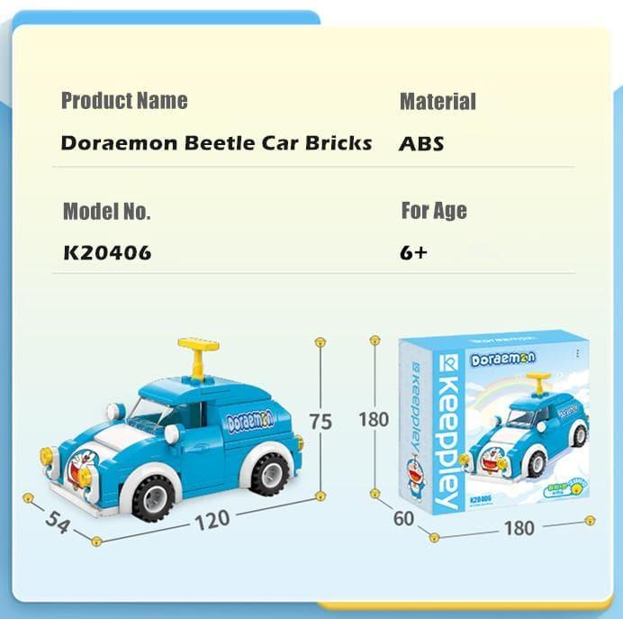 Keeppley - Doraemon Beetle Car Building Blocks Set