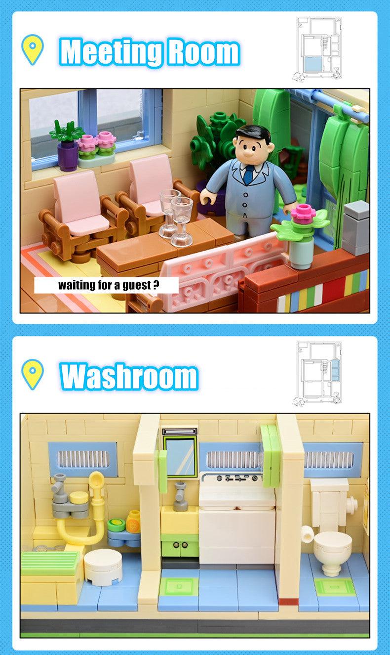 Keeppley - Doraemon Nobita Nobi Home Building Blocks Set - inshobby.com