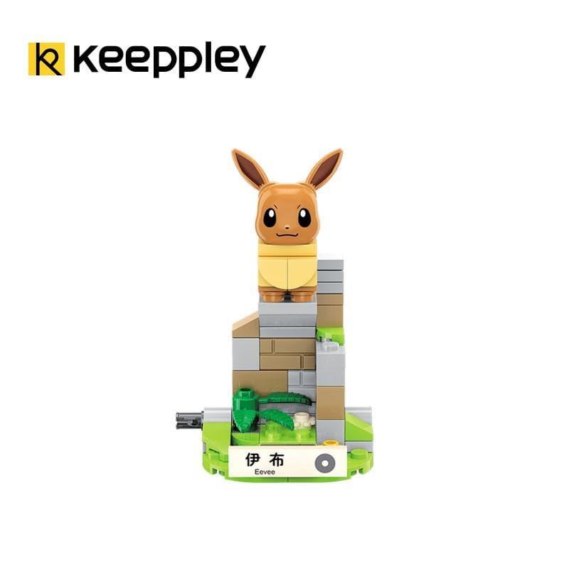 Keeppley - Eevee with Pokeball Mini Building Blocks Set
